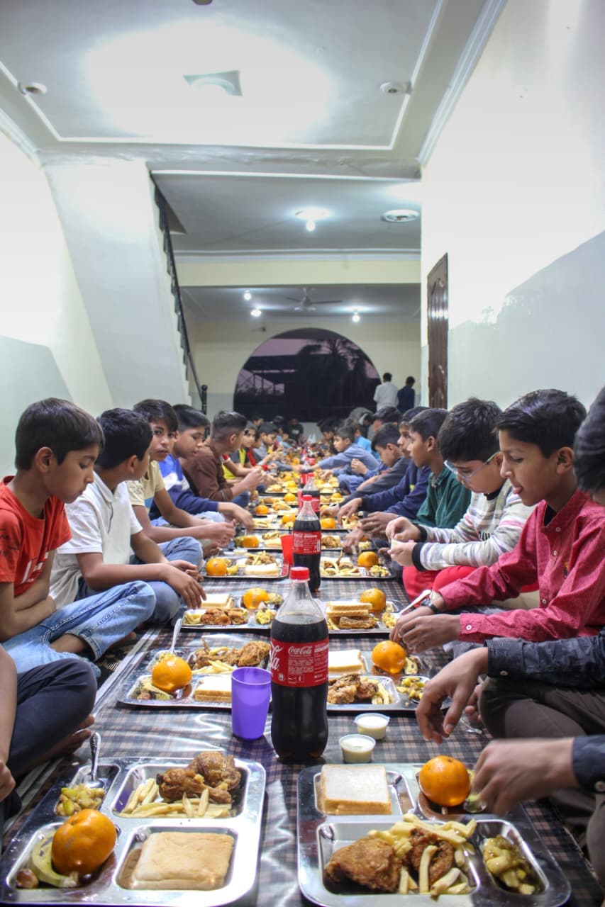 Nutritious daily meals prepared for orphan children at Baqiatullah Foundation residential home Lahore