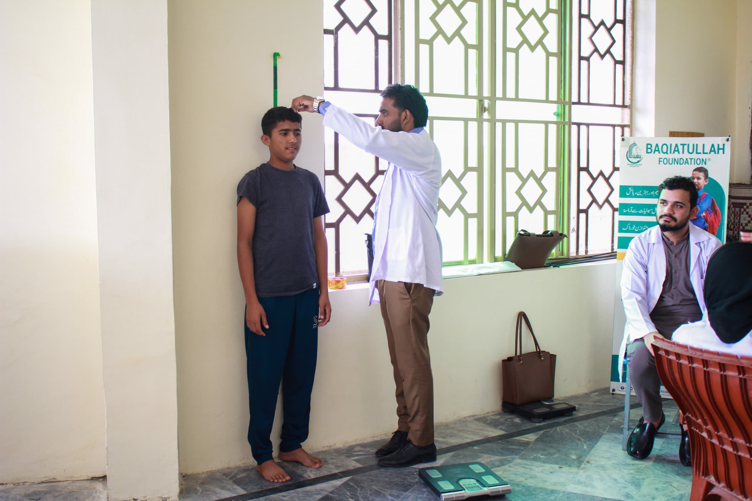Pediatric checkups and dental care provided to resident children at Baqiatullah Foundation
