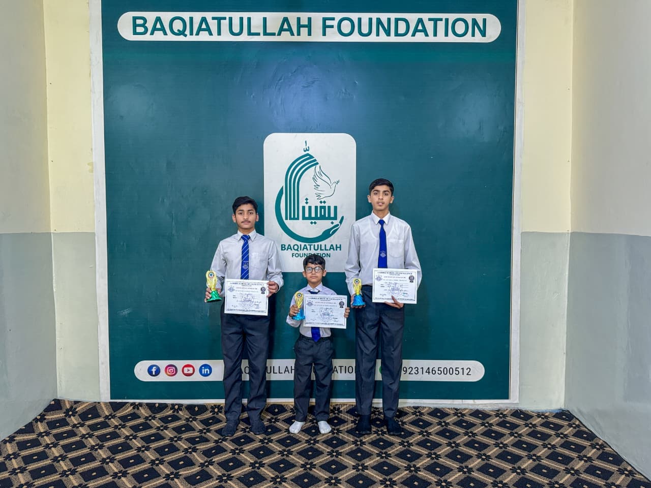 Students attending classes at Baqiatullah Foundation's education program in Lahore