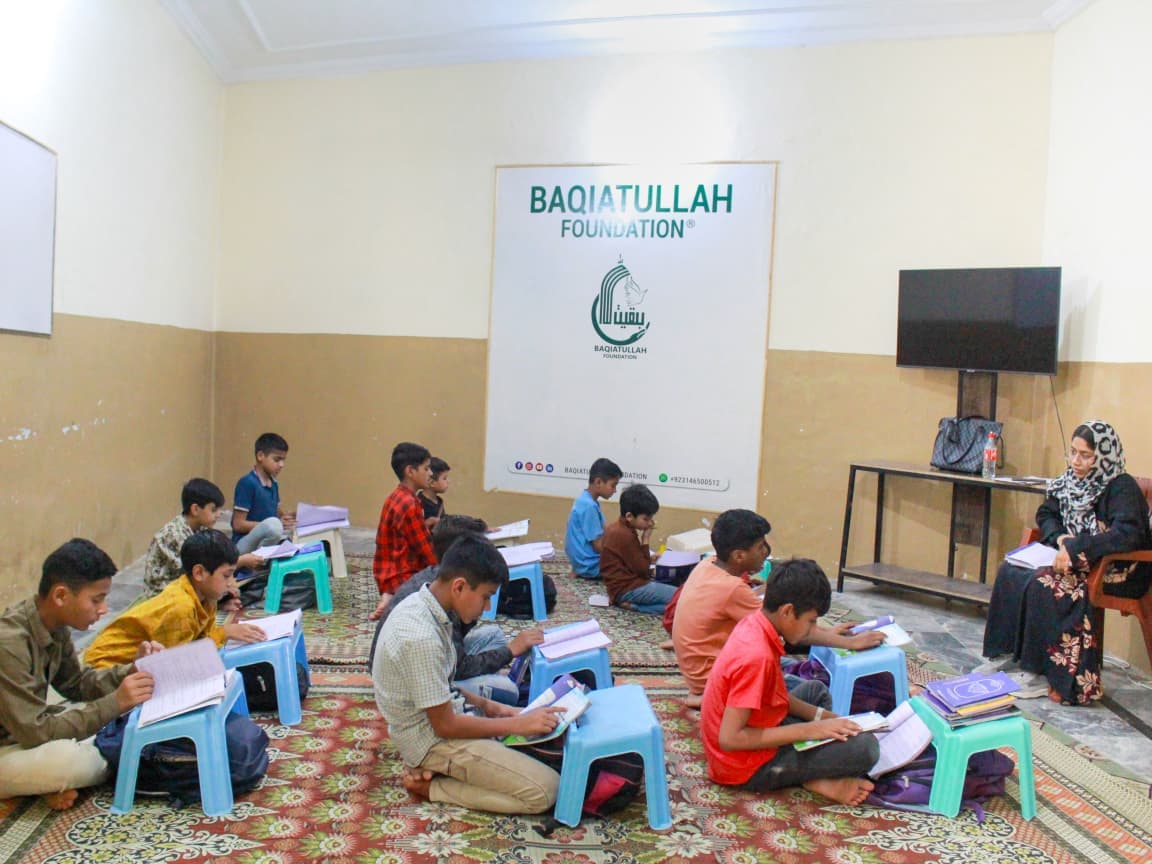 Children living in the safe and caring residential sanctuary of Baqiatullah Foundation